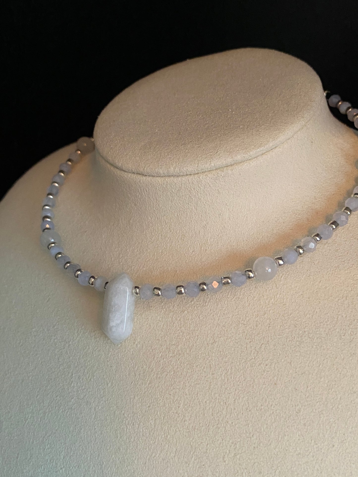 Rainbow Moonstone | Aquamarine Choker