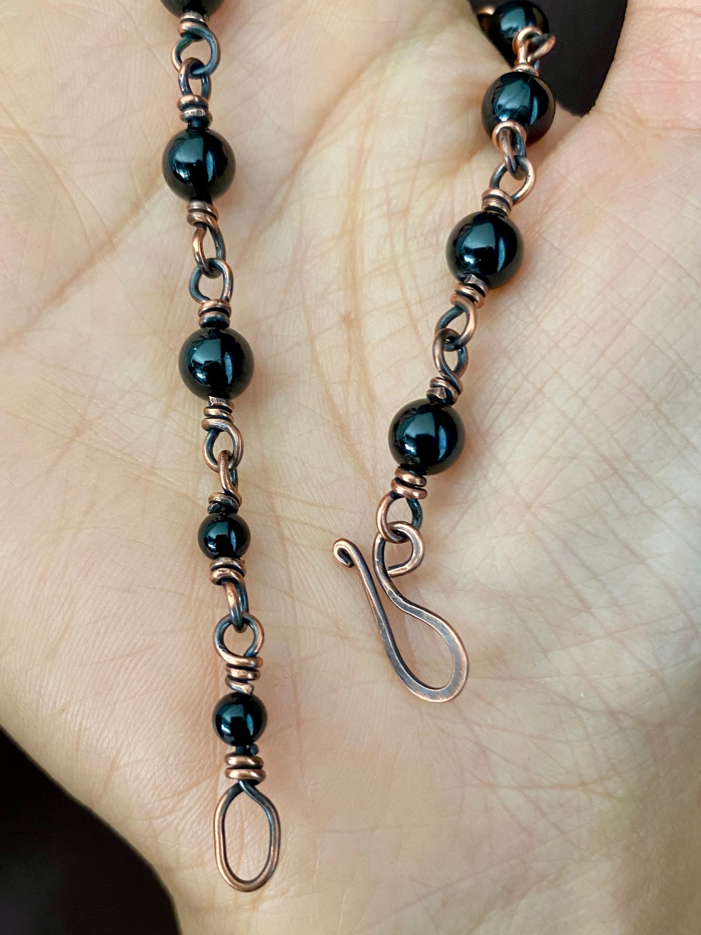 Black Tourmaline | Copper Bracelet