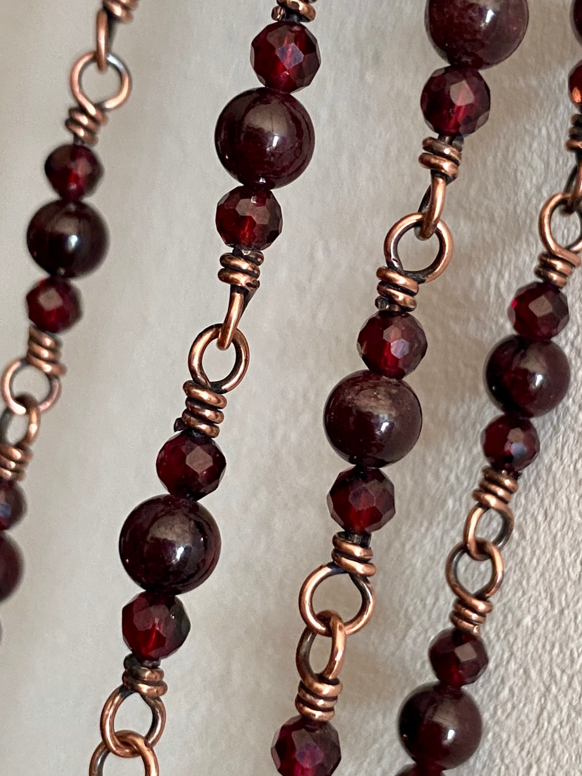 Garnet Choker & Bracelet Set