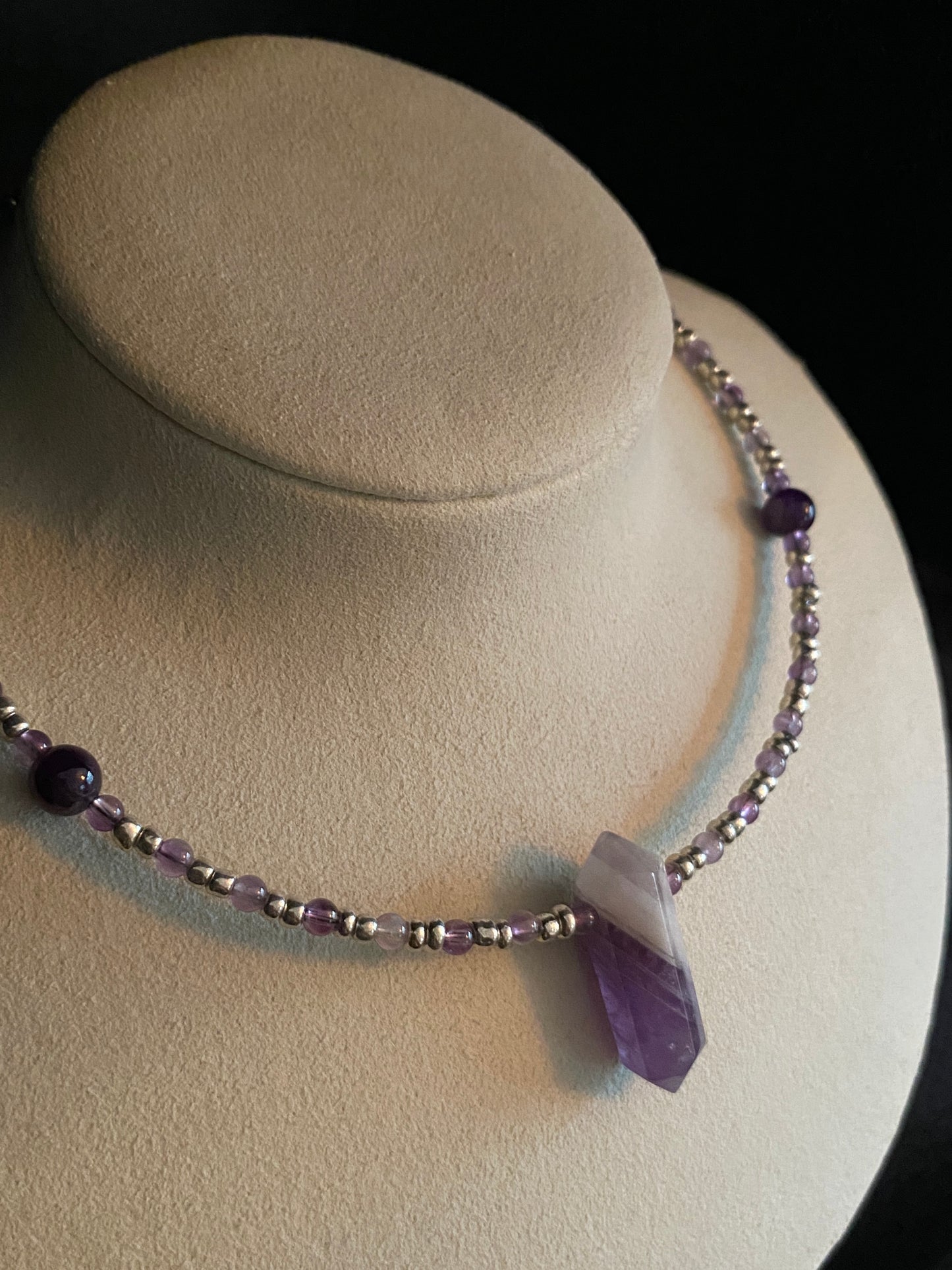 Amethyst Crystal Point Choker