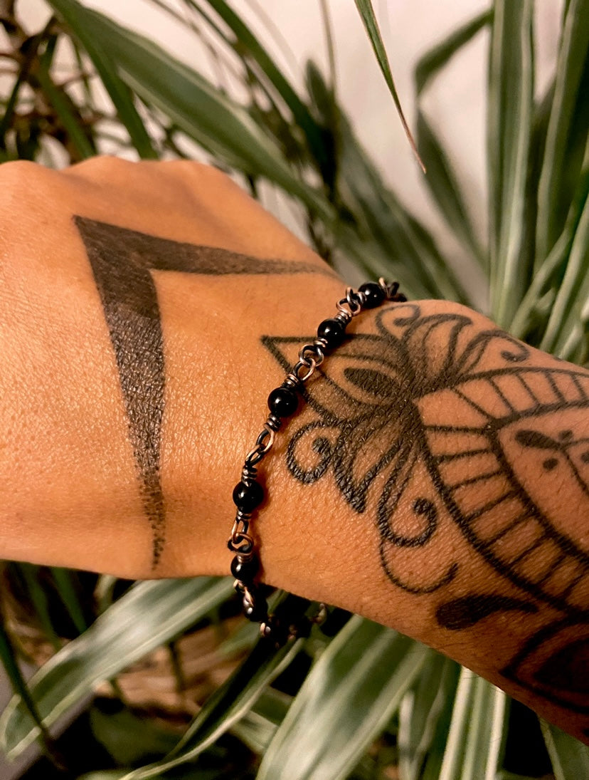 Black Tourmaline | Copper Bracelet